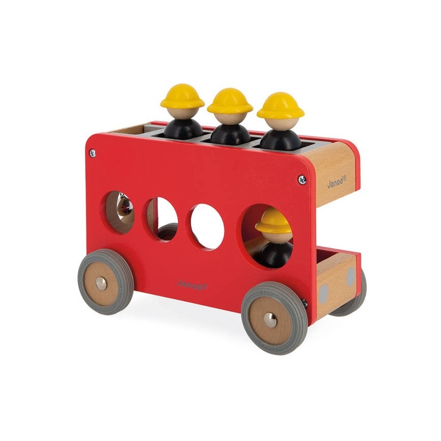 Janod - Camión de bomberos de madera BOLID