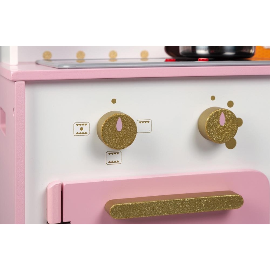 Janod - Cocina de madera con tablero LED CANDY CHIC