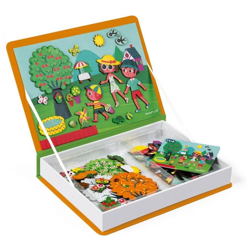 Janod - Juego magnético interactivo MAGNETIBOOK estaciones