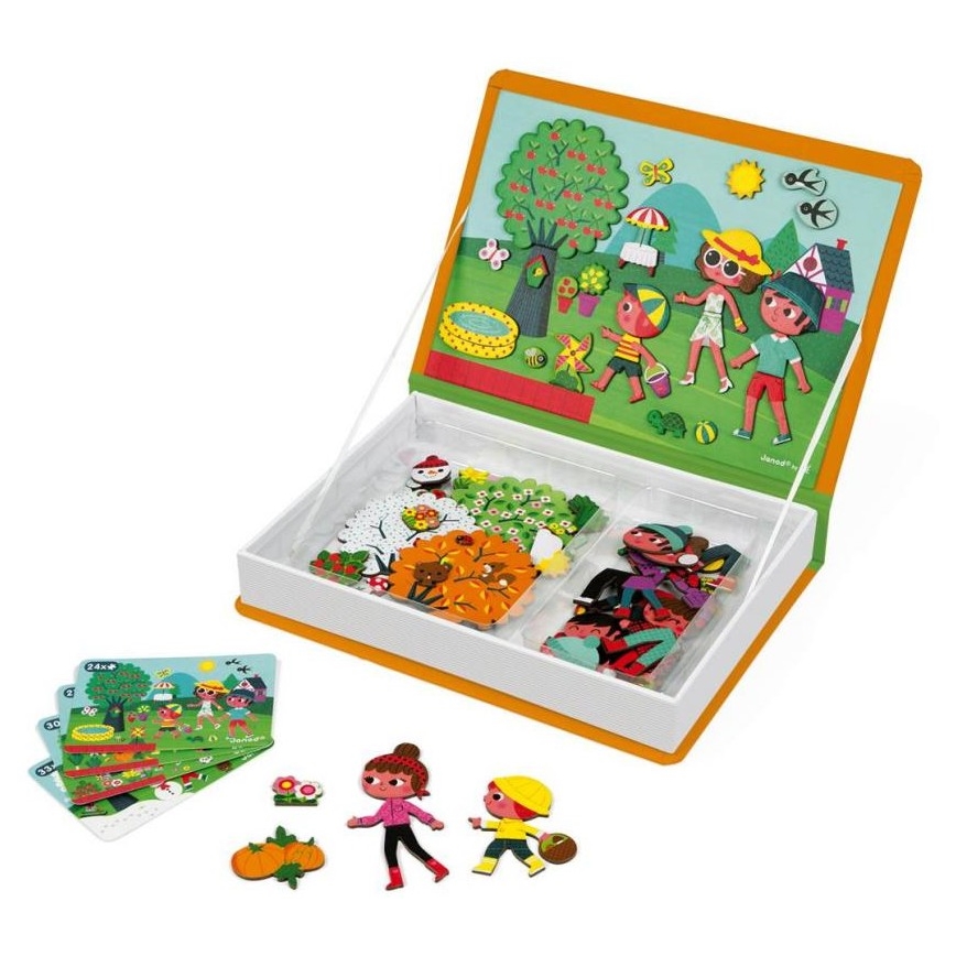 Janod - Juego magnético interactivo MAGNETIBOOK estaciones
