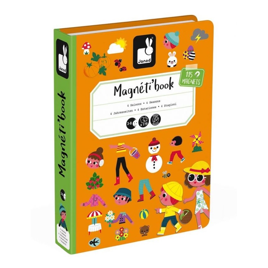 Janod - Juego magnético interactivo MAGNETIBOOK estaciones