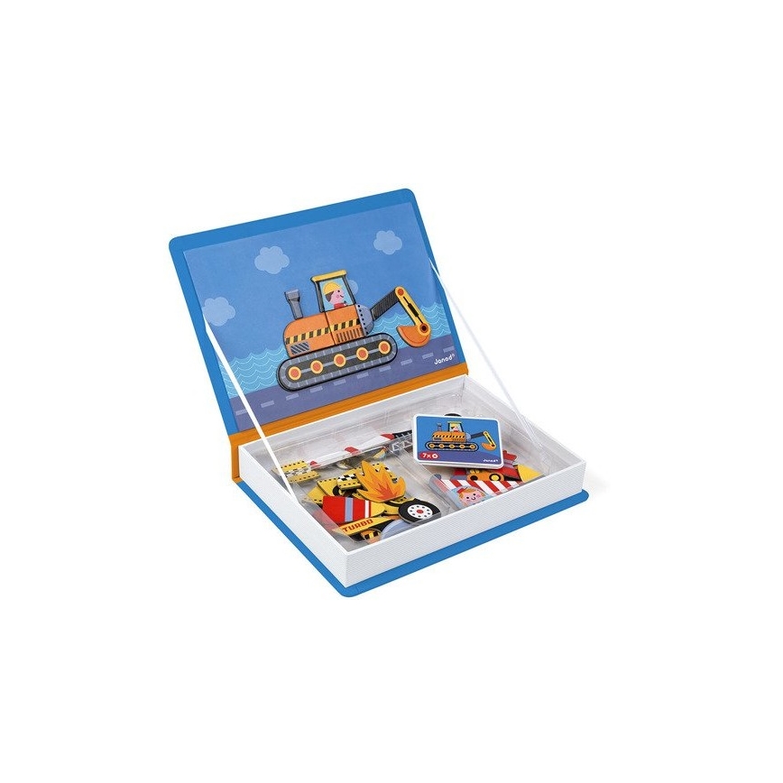 Janod - Juego magnético interactivo MAGNETIBOOK medio de transporte