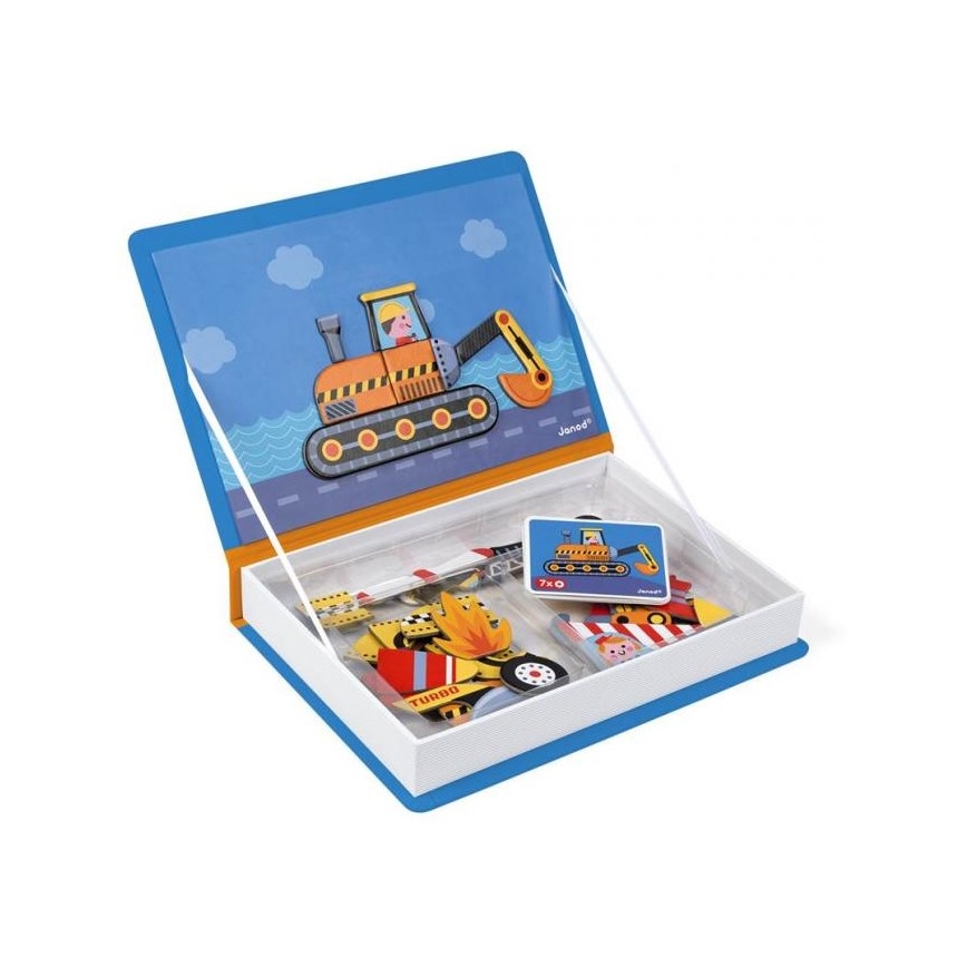 Janod - Juego magnético interactivo MAGNETIBOOK medio de transporte
