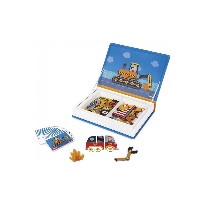 Janod - Juego magnético interactivo MAGNETIBOOK medio de transporte