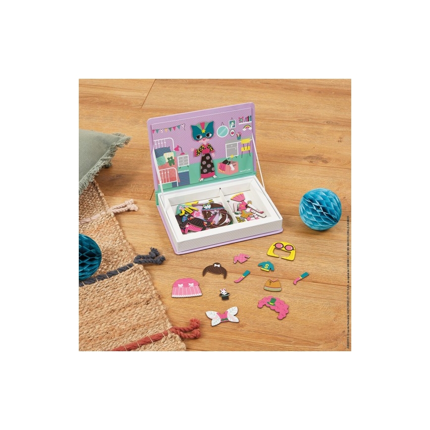 Janod - Juego magnético interactivo MAGNETIBOOK niña