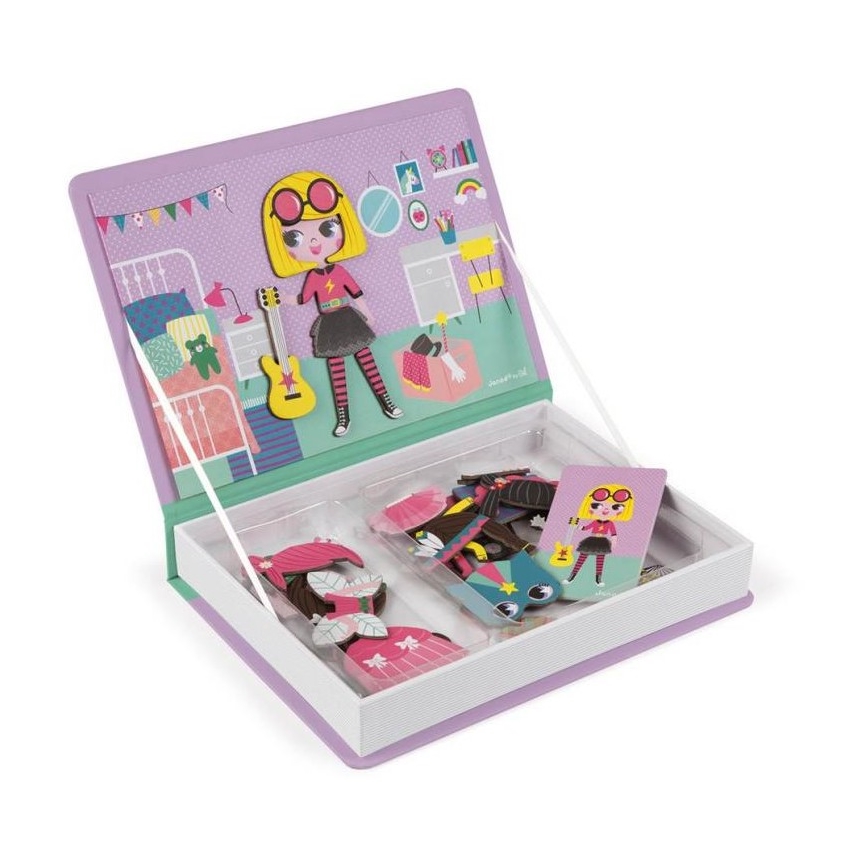 Janod - Juego magnético interactivo MAGNETIBOOK niña