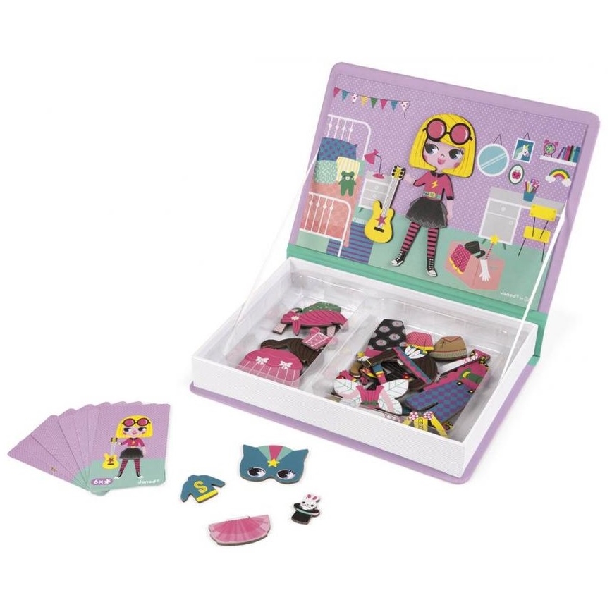Janod - Juego magnético interactivo MAGNETIBOOK niña