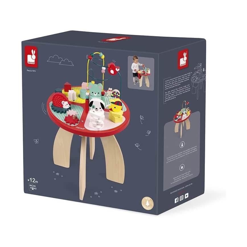 Janod - Mesa interactiva infantil BABY FOREST