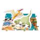 Janod - Puzzle educativo infantil 200 piezas dinosaurios
