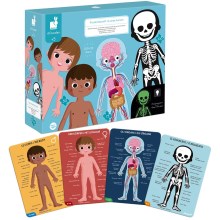 Janod - Puzzle educativo infantil 225 piezas cuerpo humano