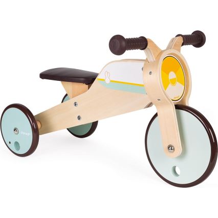 Janod - Triciclo de madera para niños 2en1