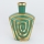 Jarrón de ceramica 30x20,2 cm verde/dorado