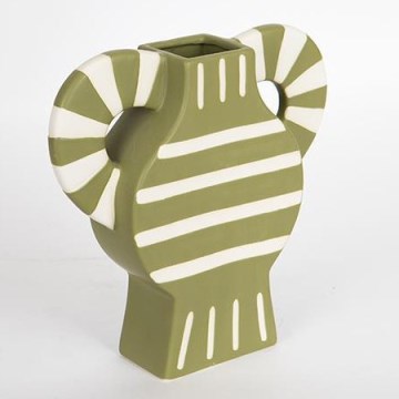 Jarrón de ceramica 32x30,8 cm verde