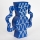 Jarrón de ceramica 37,5x35,5 cm azul