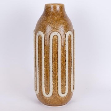 Jarrón de ceramica 39x16,3 cm marrón