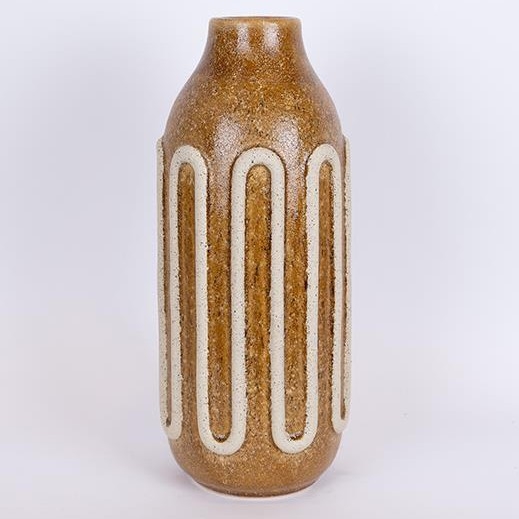 Jarrón de ceramica 39x16,3 cm marrón