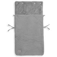 Jollein - Funda para silla de coche de franela BASIC KNIT 42x82 cm en color gris piedra