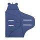 Jollein - Manta de cambiador de algodón BASIC STRIPE 100x105 cm Jeans Blue