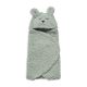 Jollein - Manta para envolver al bebé fleece Bunny 100x105 cm Ash Green