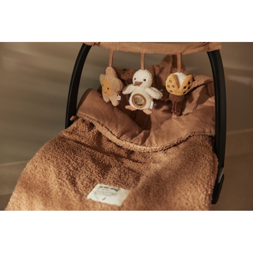 Jollein - Saco para silla de coche BOUCLE 42x82 cm Boucle Biscuit