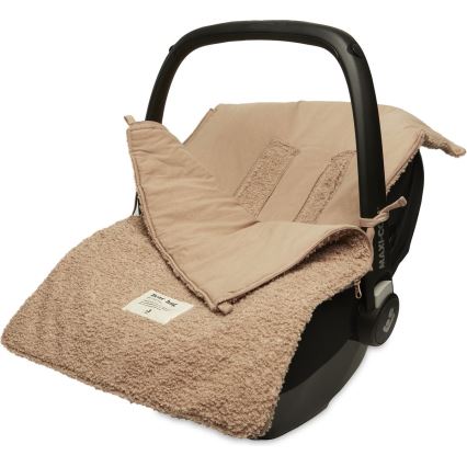 Jollein - Saco para silla de coche BOUCLE 42x82 cm Boucle Biscuit