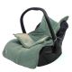 Jollein - Saco para silla de coche fleece BASIC KNIT 42x82 cm Ash Green