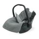 Jollein - Saco para silla de coche fleece BRICK VELVET 42x82 cm Velvet Storm Grey