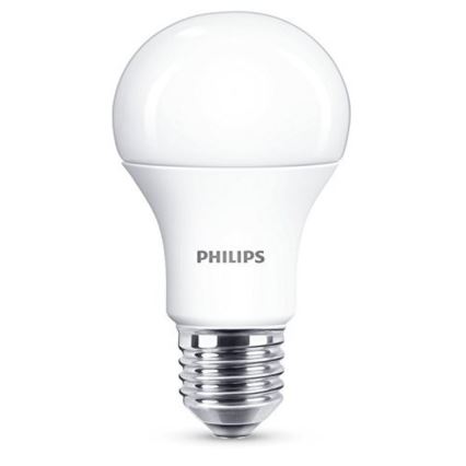 JUEGO 2x Bombilla LED Philips A60 E27/11W/230V 2700K