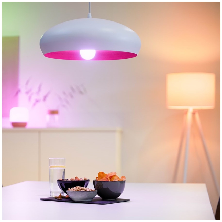 JUEGO 2x Bombilla LED RGBW regulable A60 E27/8,5W/230V 2200-6500K Wi-Fi + control remoto - WiZ