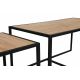 JUEGO 2x mesa de centro ATLANTIS marrón/negro