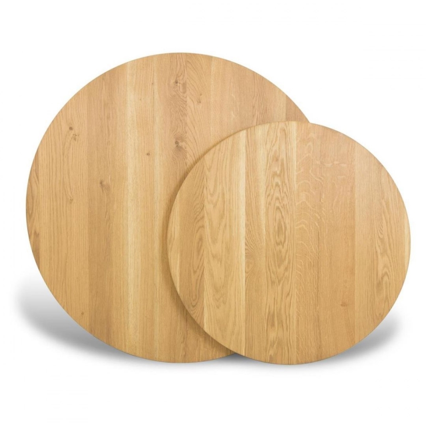 JUEGO 2x Mesa de centro OAKLOFT 38x90 cm negro/roble