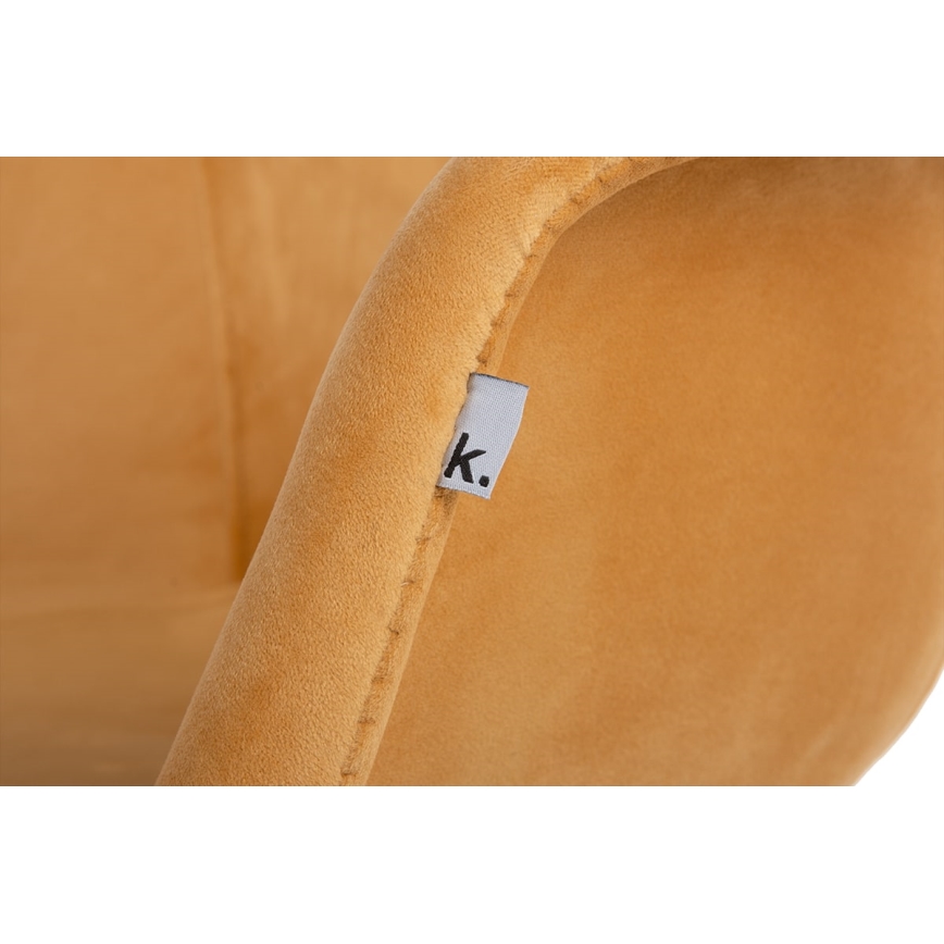 JUEGO 2x Silla de comedor NEREA 80x60,5 cm amarillo/haya