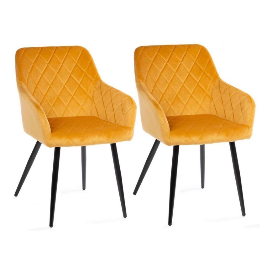 JUEGO 2x Sillas de comedor RICO naranja