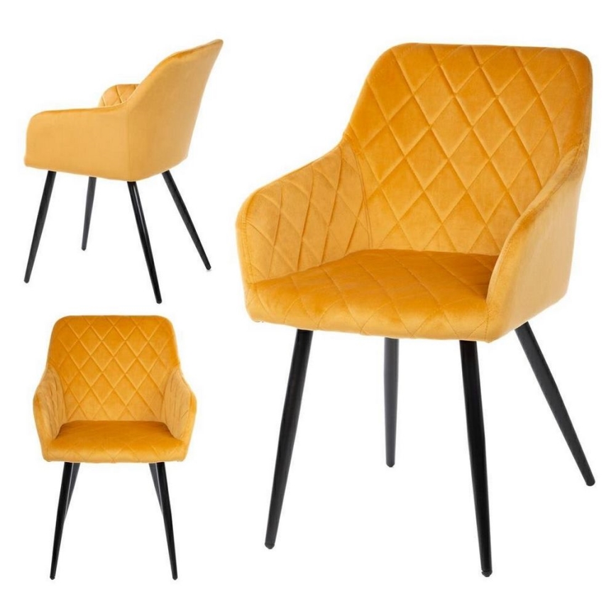 JUEGO 2x Sillas de comedor RICO naranja