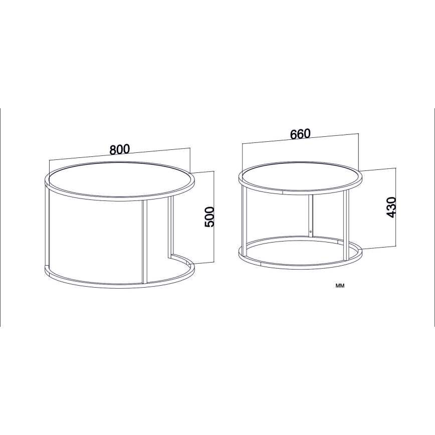 JUEGO 2x TAMBUR mesa plegable negro/marrón