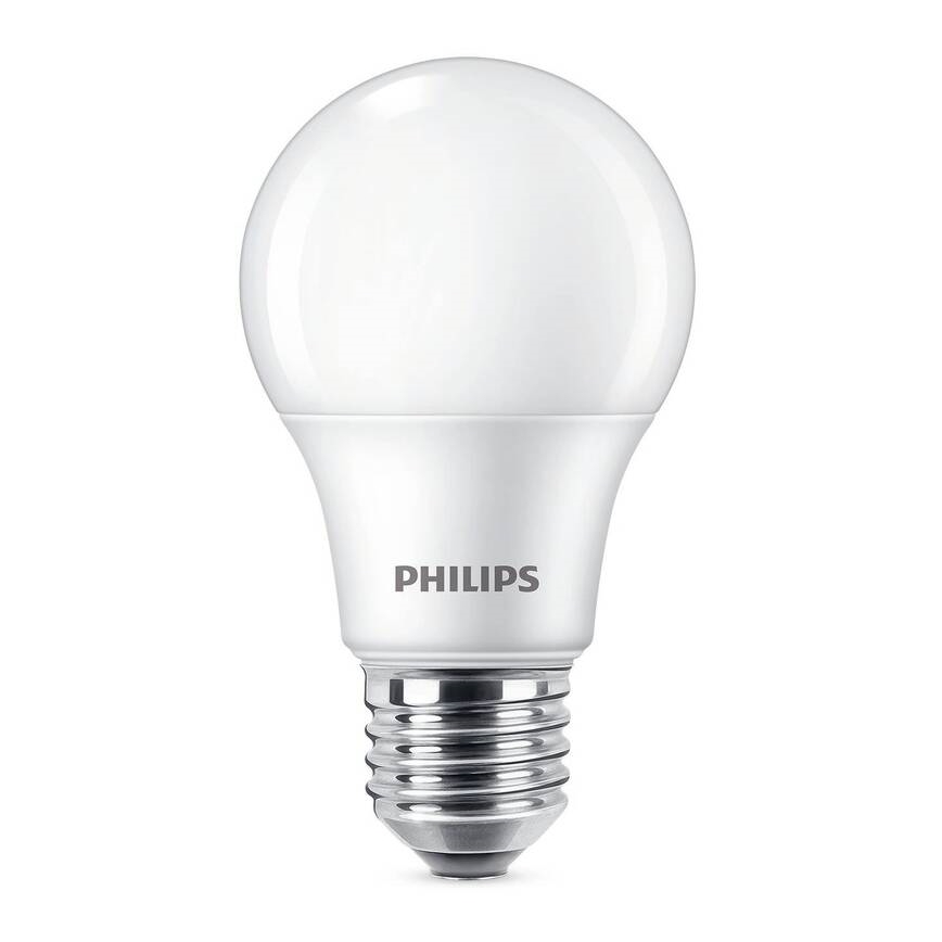 JUEGO 3x Bombilla LED Philips A60 E27/8W/230V 6500K