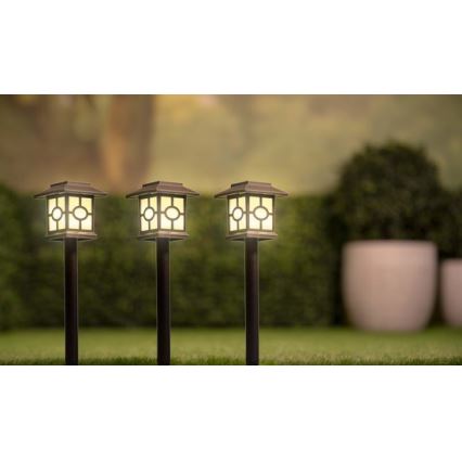 JUEGO 3x Lámpara solar LED LED/1,2V