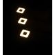 JUEGO 3x LED Lámpara empotrada regulable CORTINA LED/2,4W/230V+ mando a distancia