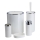 Juego de accesorios de baño CARMEN 5 pz blanco/cromo brillante