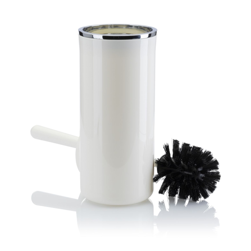 Juego de accesorios de baño CARMEN 5 pz blanco/cromo brillante