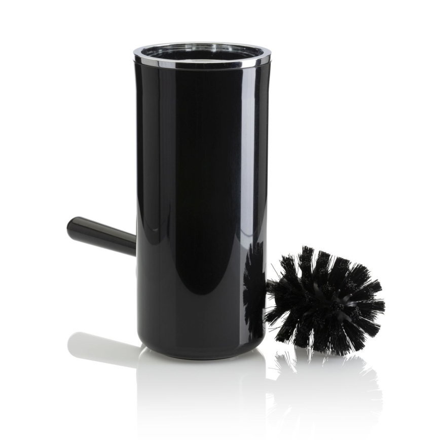 Juego de accesorios de baño CARMEN 5 pz negro/cromo brillante