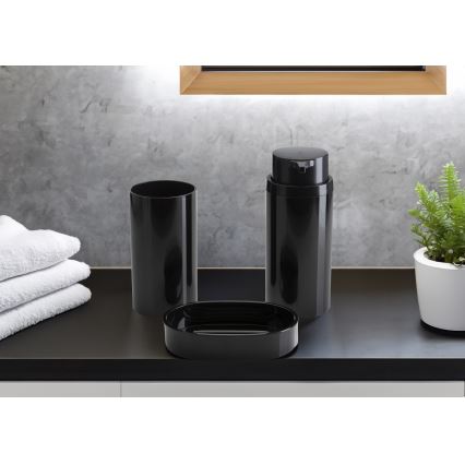 Juego de accesorios de baño CARMEN 5 pz negro