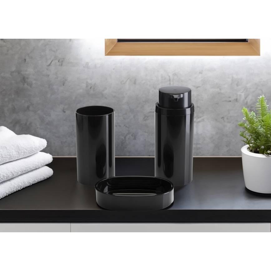 Juego de accesorios de baño CARMEN 5 pz negro
