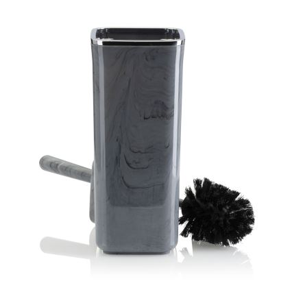 Juego de accesorios de baño GRIS 5 pz gris/cromo brillante