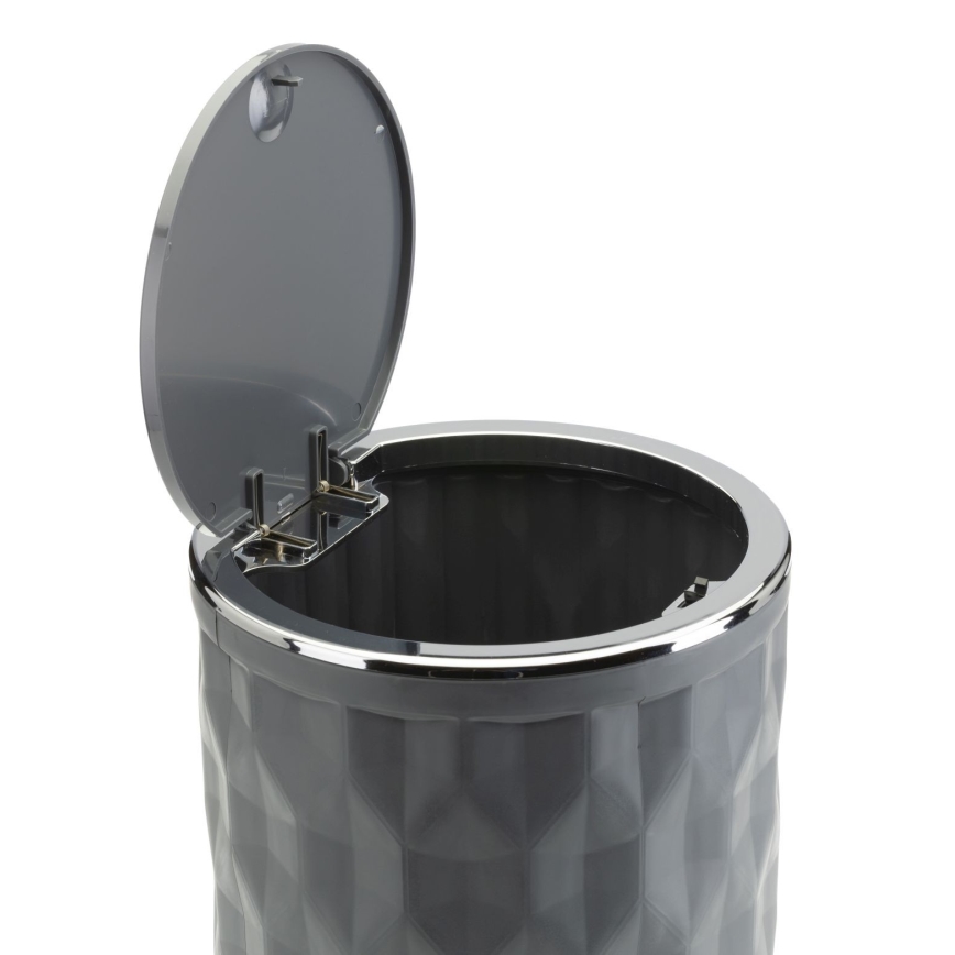Juego de accesorios de baño REINA 5 pz antracita/cromo brillante