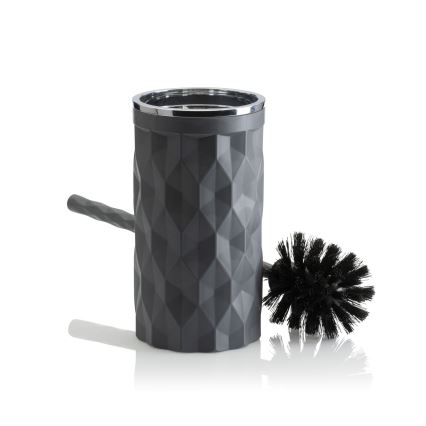 Juego de accesorios de baño REINA 5 pz antracita/cromo brillante