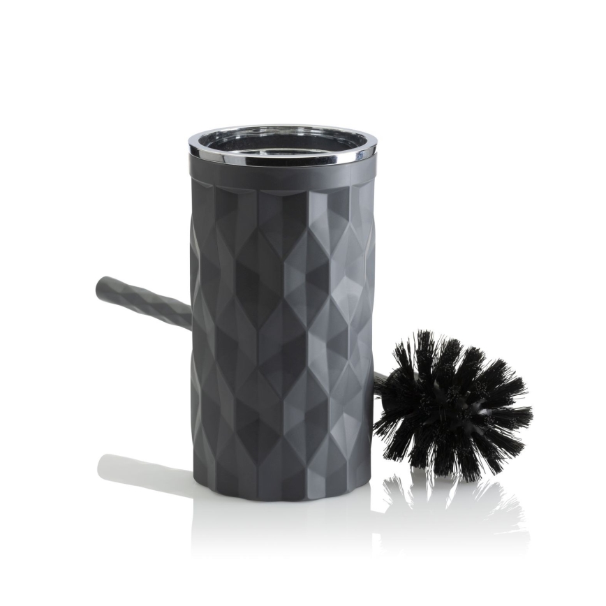 Juego de accesorios de baño REINA 5 pz antracita/cromo brillante