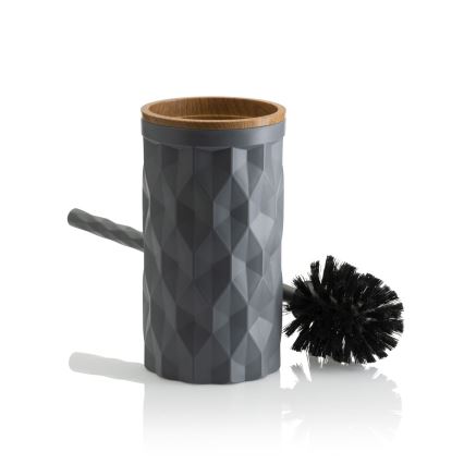 Juego de accesorios de baño REINA 5 pz antracita/marrón