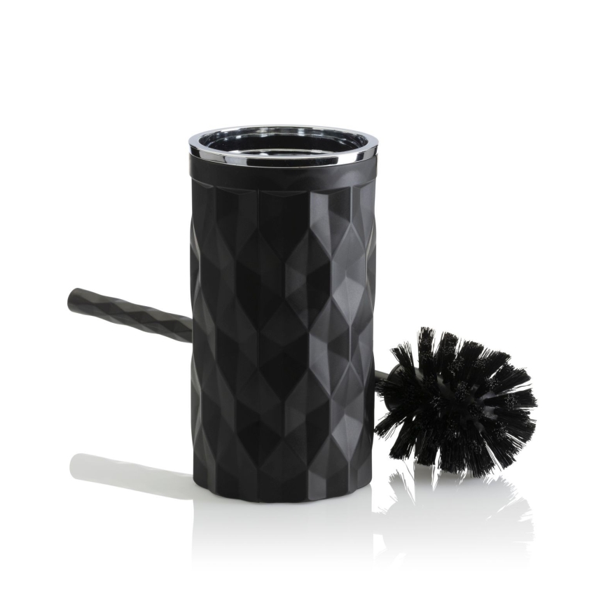 Juego de accesorios de baño REINA 5 pz negro/cromo brillante