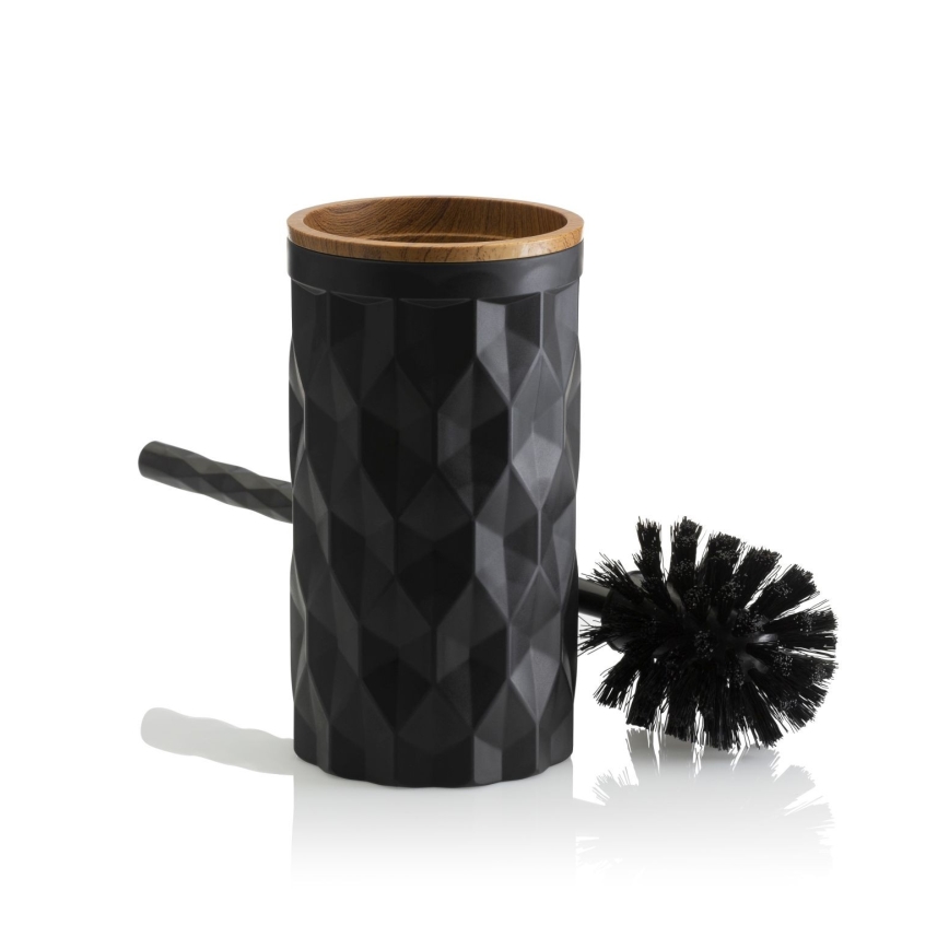 Juego de accesorios de baño REINA 5 pz negro/marrón